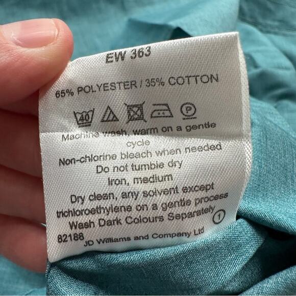 Atlas for Men SS Pilot Short Sleeve Button Down Shirt in Teal Sz 3XL NEW - Picture 8 of 10